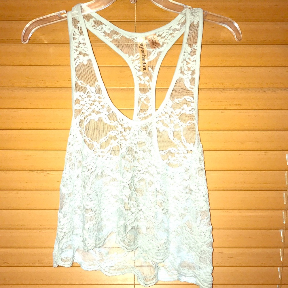 Lace crop tank